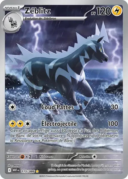 115/086 Zeblitz AR - Flamme Blanche
