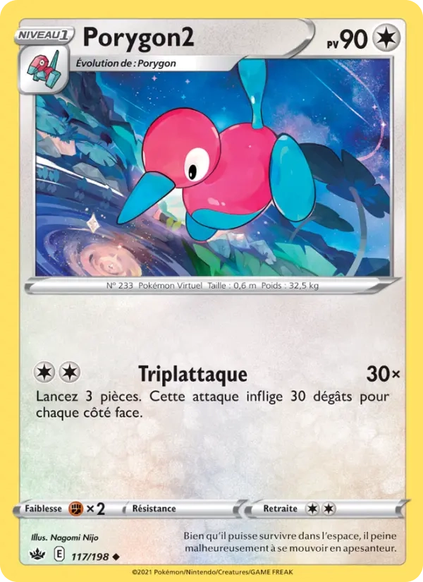 117/198 Porygon2 Reverse - Règne de Glace