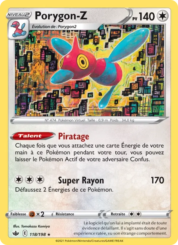 118/198 Porygon-Z Holo - Règne de Glace