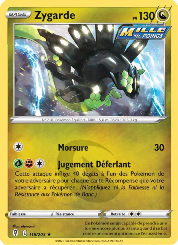 118/203 Zygarde Reverse - Évolution Céleste
