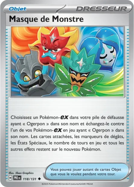 118/131 Masque de Monstre POKEBALL - Évolutions Prismatiques