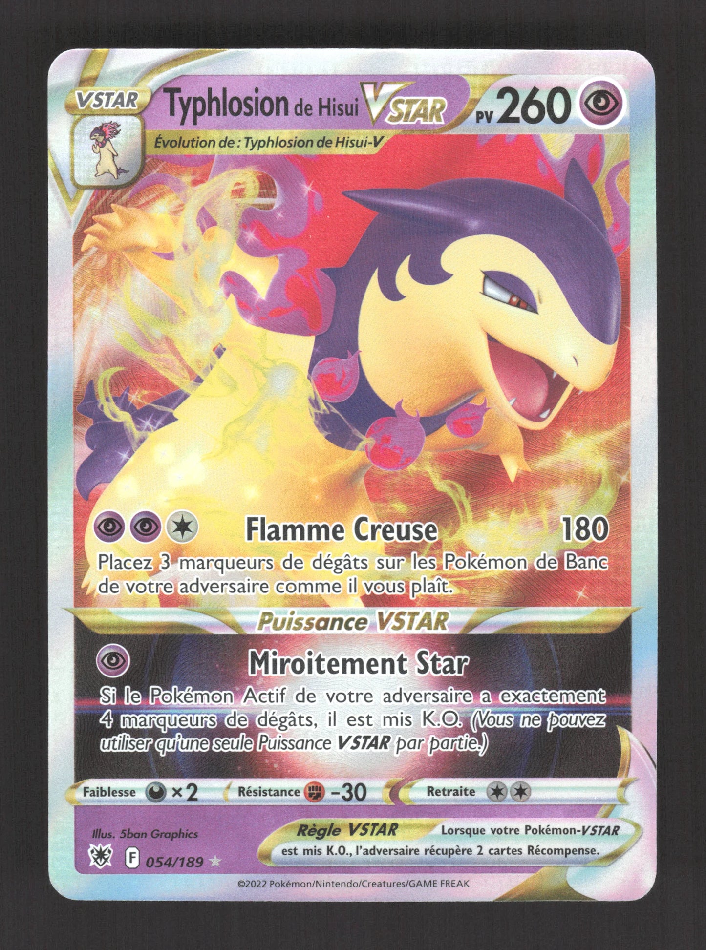 054/189 Typhlosion VSTAR - Astres Radieux
