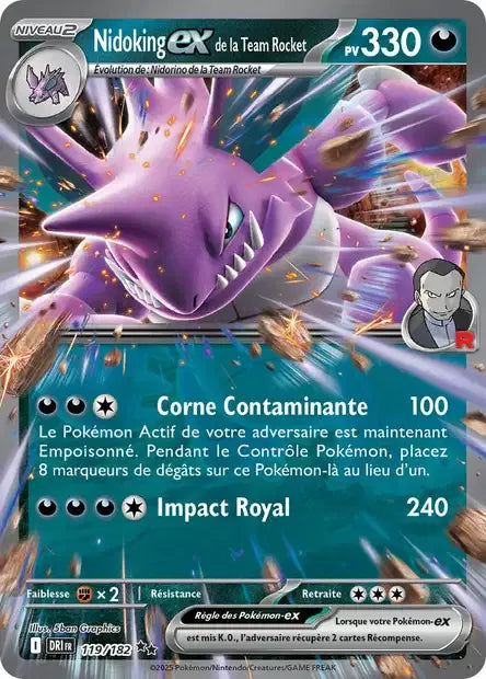 119/182 Nidoking EX - Rivalités Destinées