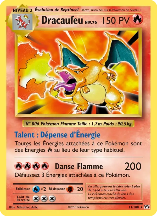 11/108 Dracaufeu REVERSE - Évolutions