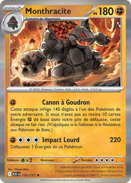 120/217 Monthracite POKEBALL - Héros Transcendants