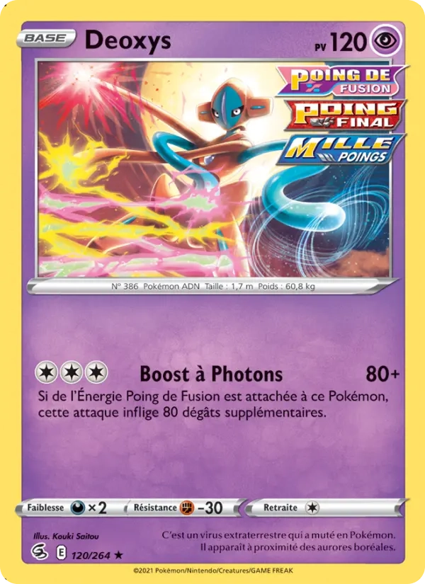 120/264 Deoxys Reverse - Poing de Fusion