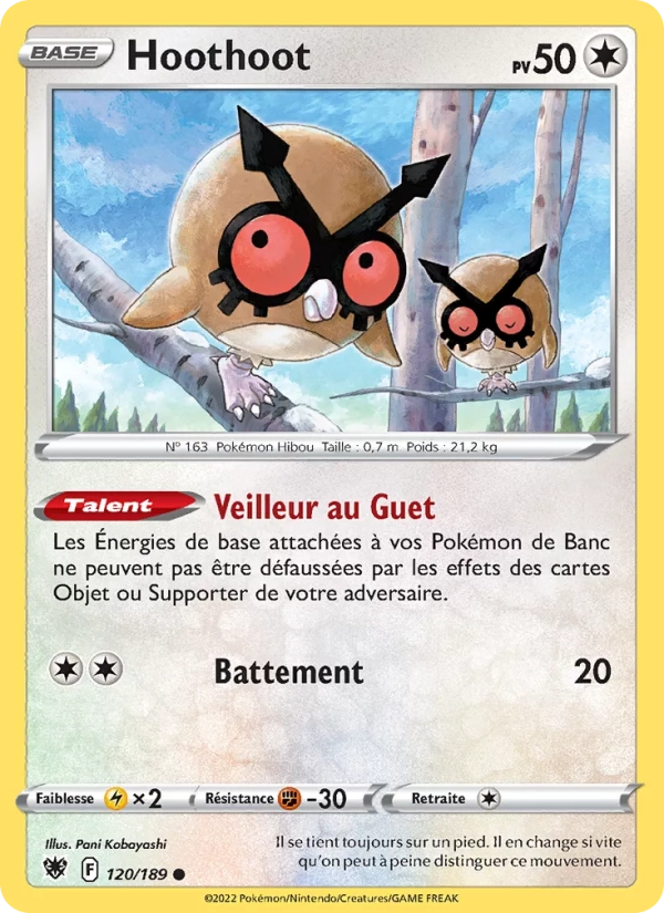 120/189 Hoothoot Reverse - Astres Radieux