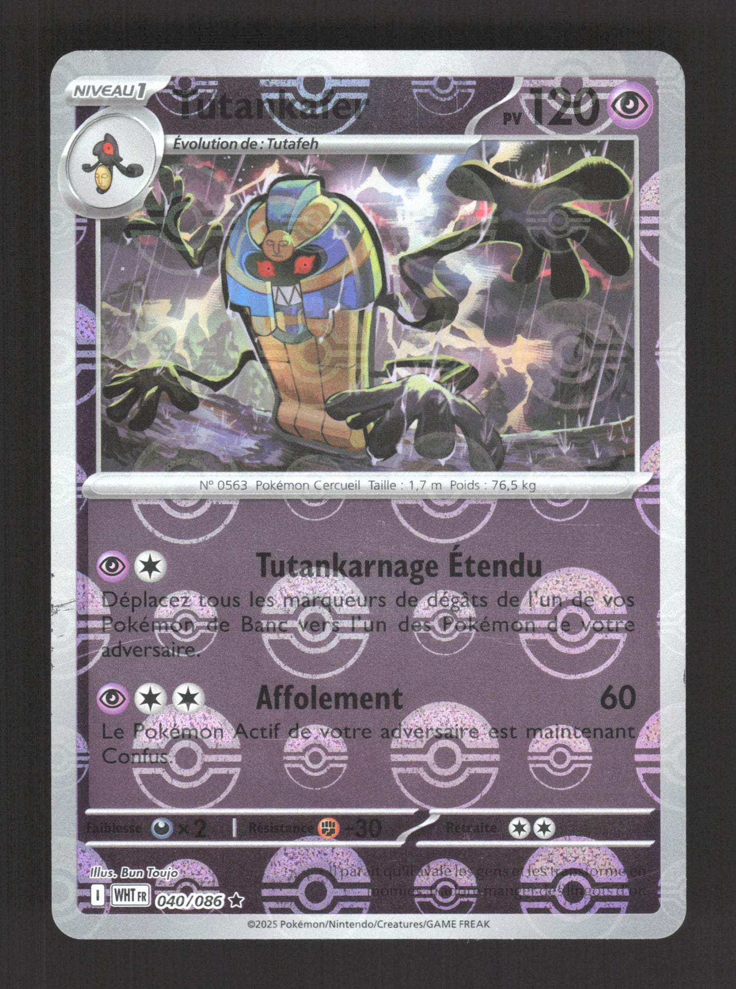 040/086 Tutankafer POKEBALL - Flamme Blanche
