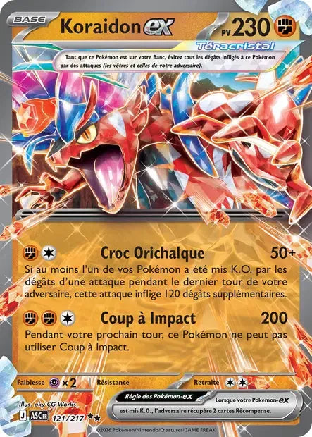 121/217 Koraidon EX - Héros Transcendants