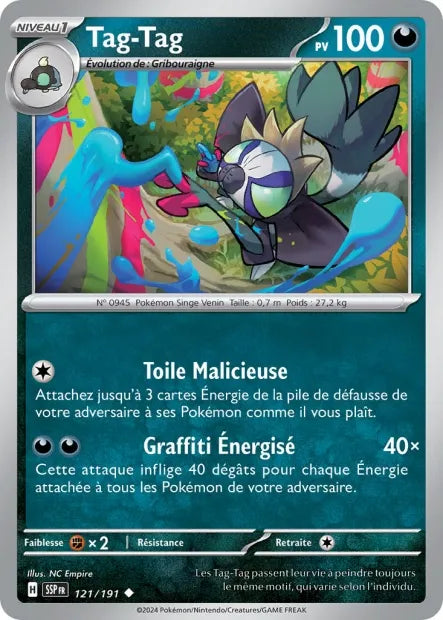 121/191 Tag-Tag Reverse - Étincelles Déferlantes