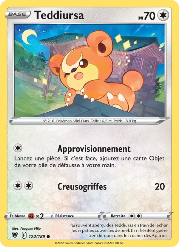 Teddiursa Reverse 122/189 - Astres Radieux