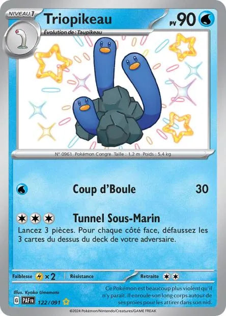 122/091 Triopikeau SHINY - Destinées de Paldea