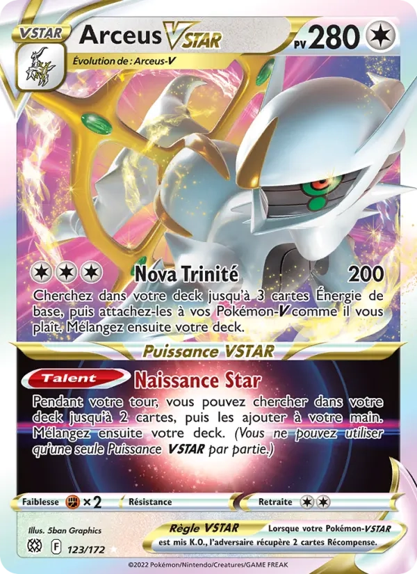 123/172 Arceus VSTAR - Stars Étincelantes