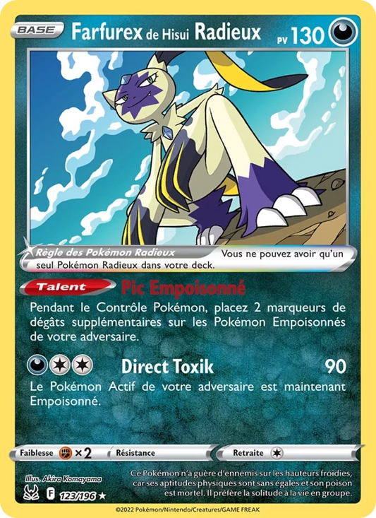 123/196 Farfurex RADIEUX - Origine Perdue