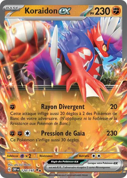 124/197 Koraidon EX - Flammes Obsidiennes
