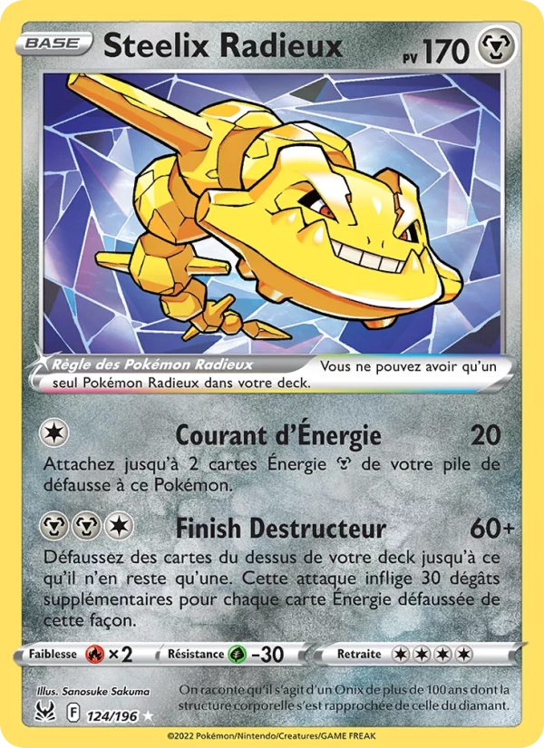 124/196 Steelix Radieux RADIEUX - Origine Perdue