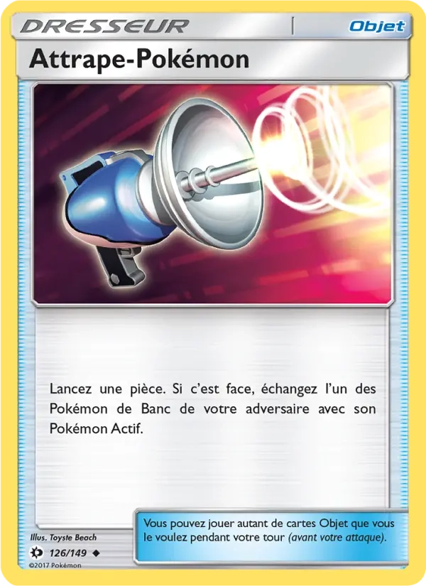 126/149 Attrape Pokemon REVERSE - Soleil et Lune