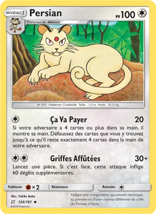 126/181 Persian REVERSE - Duo de Choc
