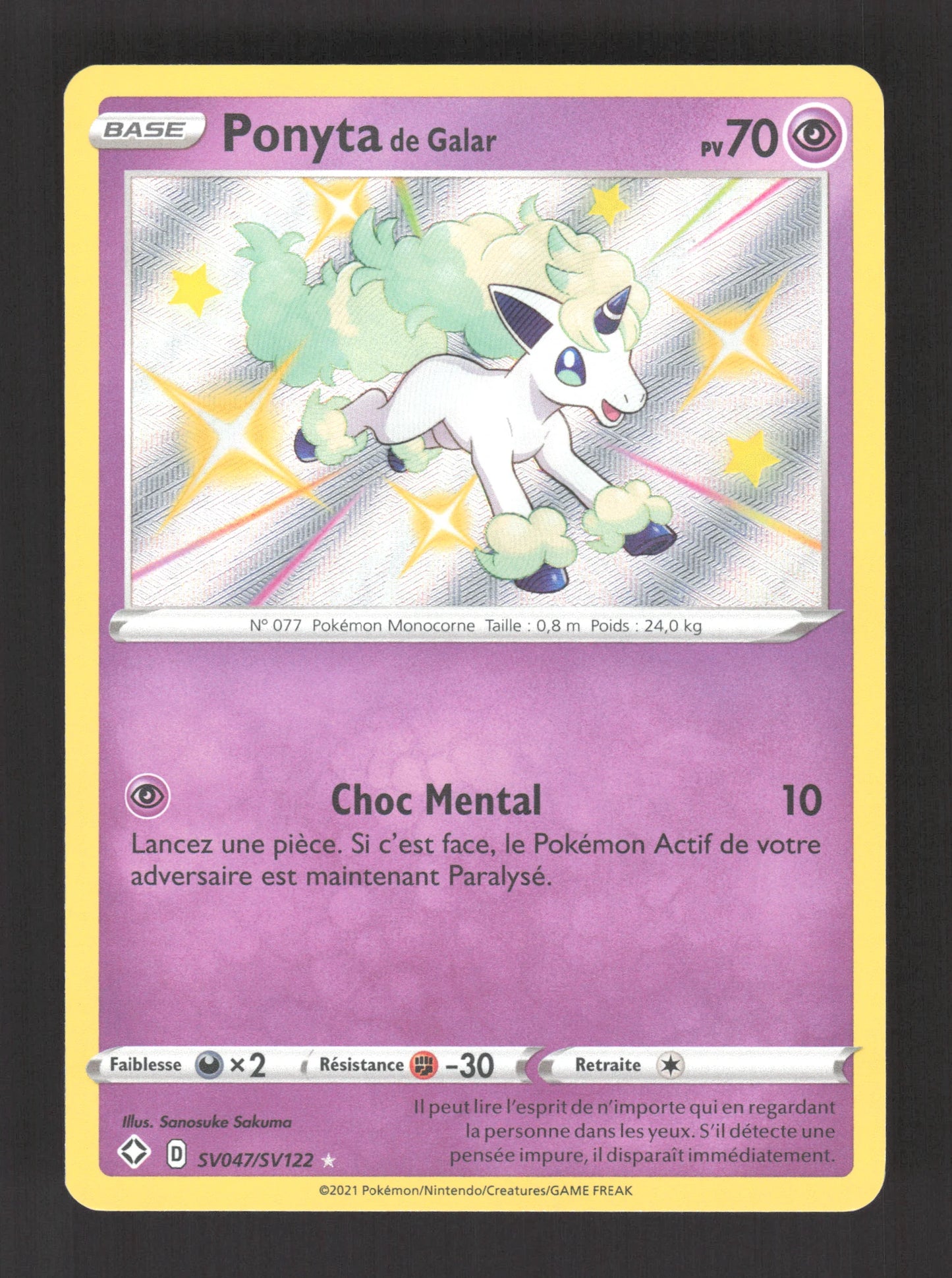 SV047/SV122 Ponyta SHINY - Destinées Radieuses