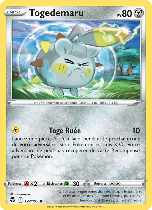 127/195 Togedemaru Reverse - Tempête Argentée