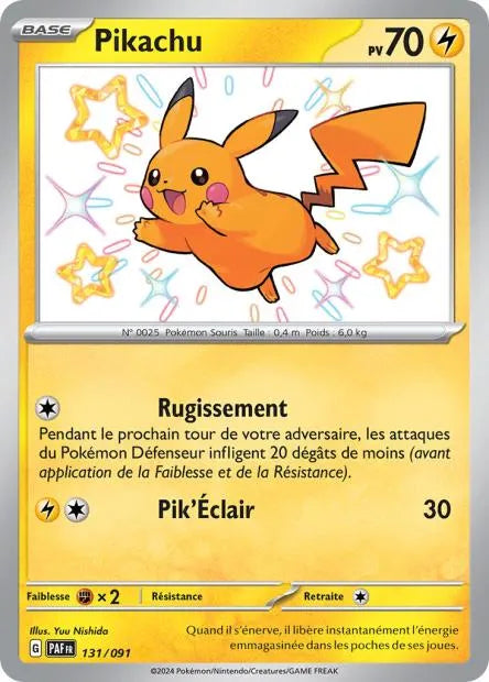 131/091 Pikachu SHINY - Destinées de Paldea