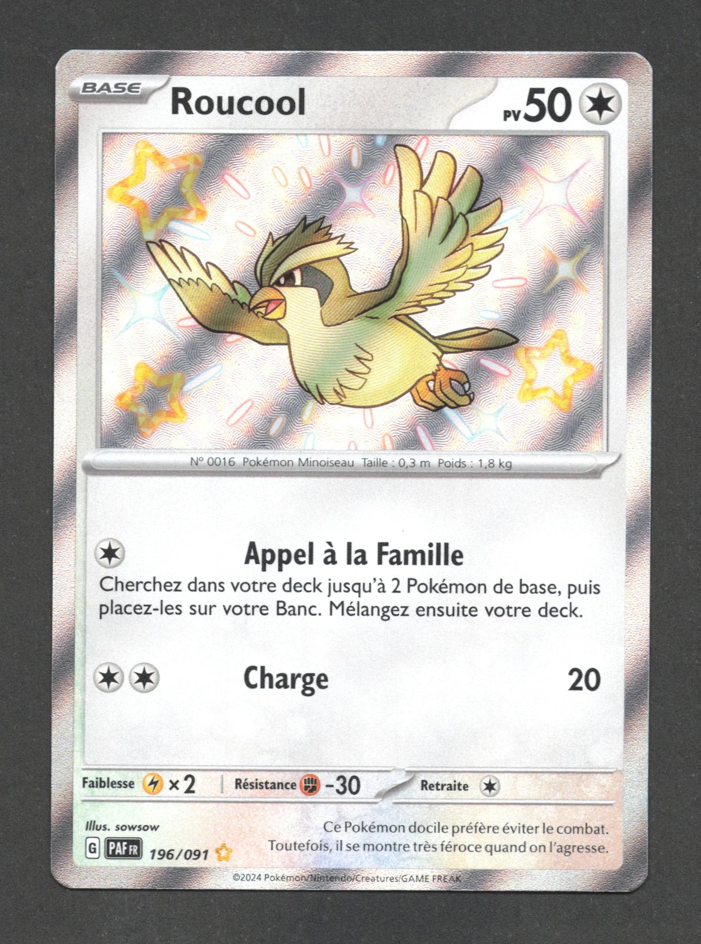 196/091 Roucool SHINY - Destinées de Paldea