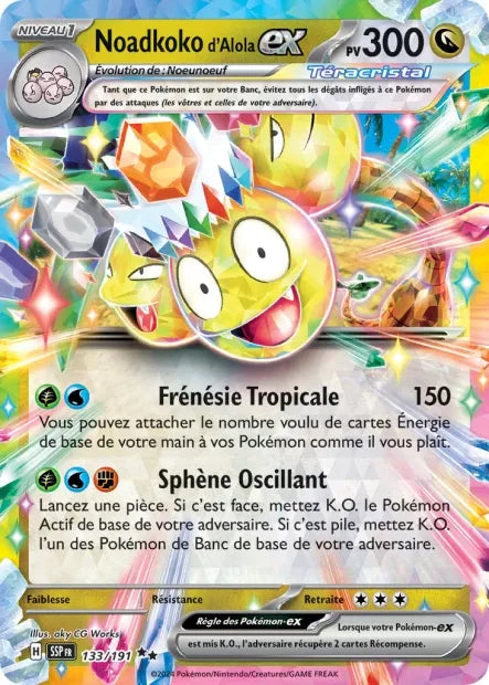 133/191 Noadkoko EX - Étincelles Déferlantes