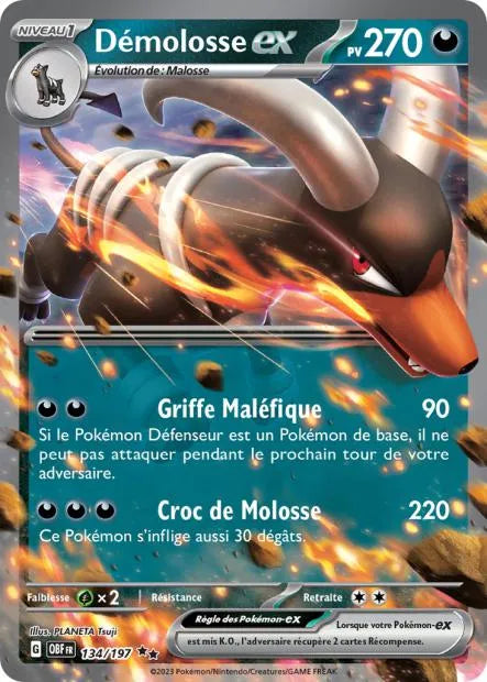 134/197 Demolosse EX - Flammes Obsidiennes
