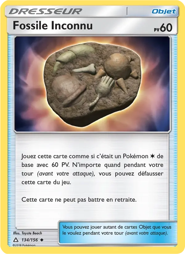 134/156 Fossile Inconnu REVERSE - Ultra-Prisme