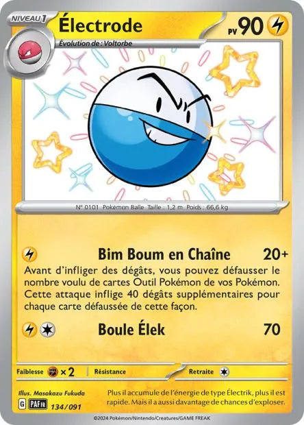 134/091 Electrode SHINY - Destinées de Paldea