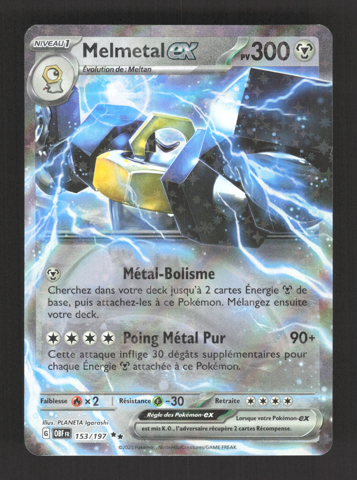 153/197 Melmetal EX - Flammes Obsidiennes