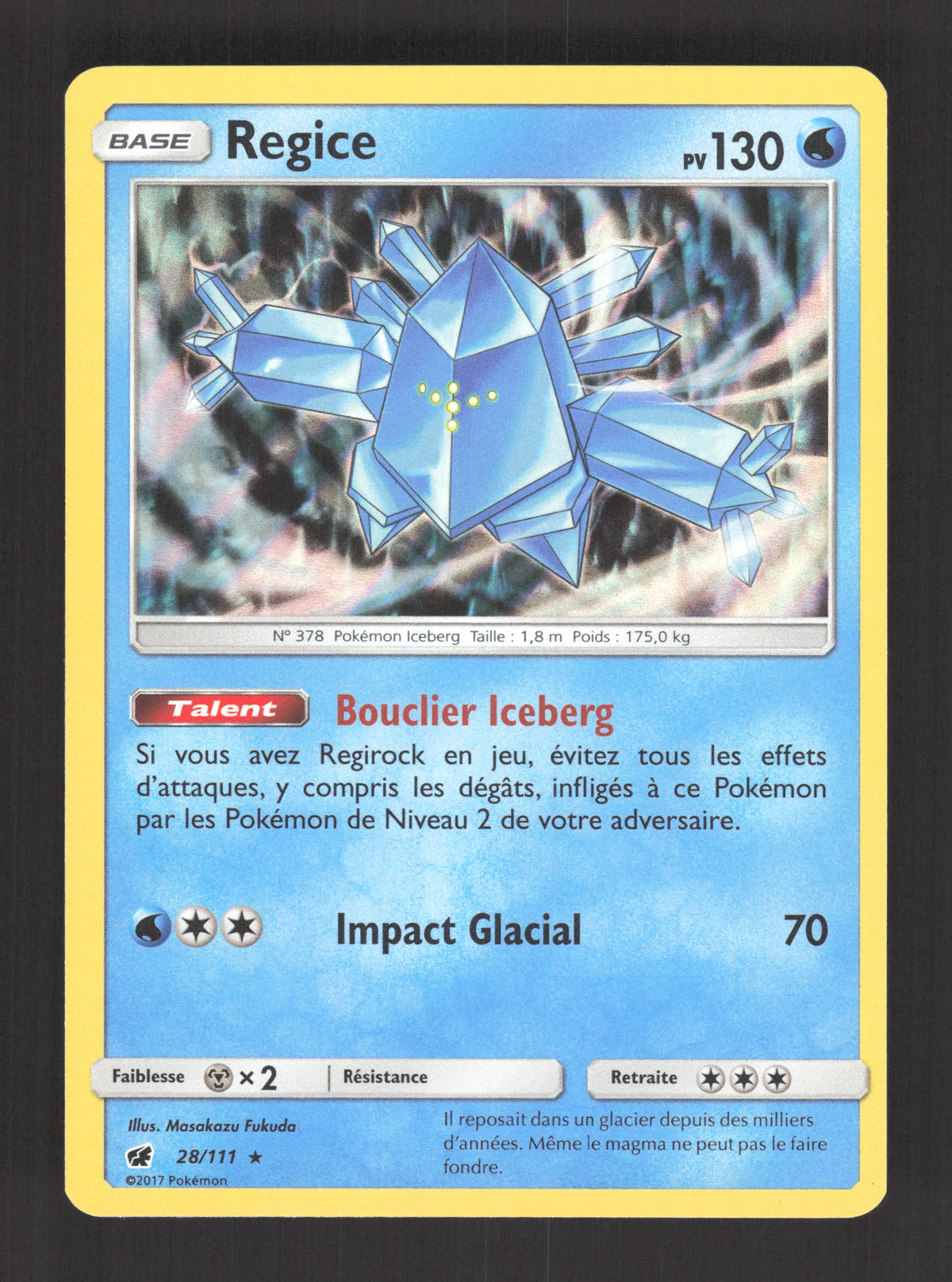 28/111 Regice HOLO - Invasion Carmin