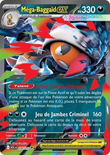 135/217 Mega Baggaid EX - Héros Transcendants