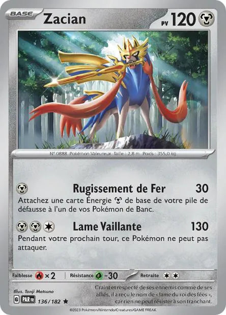 Zacian Reverse 136/182 - Faille Paradoxe