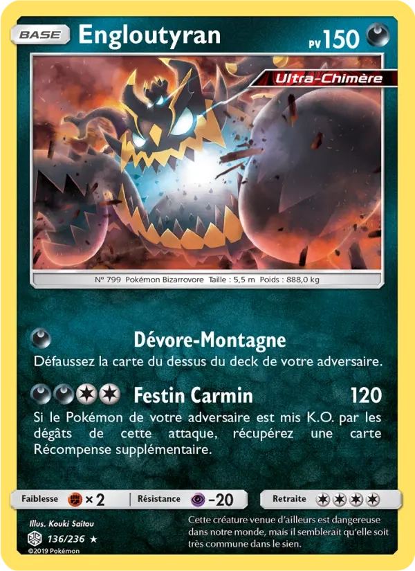 136/236 Engloutyran REVERSE - Éclipse Cosmique