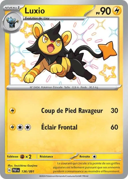 136/091 Luxio SHINY - Destinées de Paldea