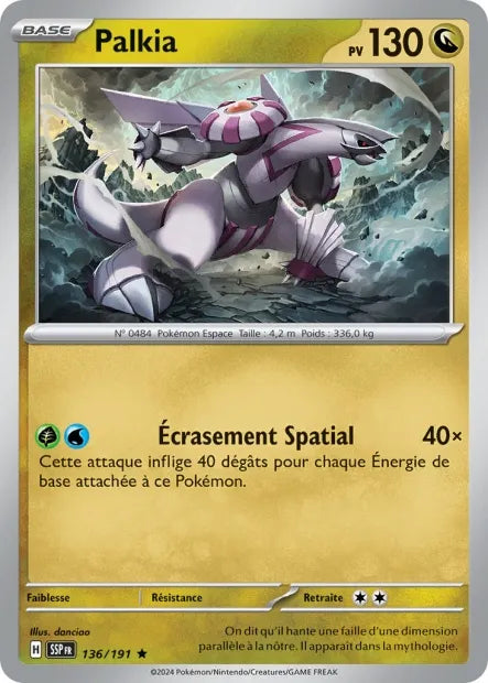 136/191 Palkia Holo - Étincelles Déferlantes