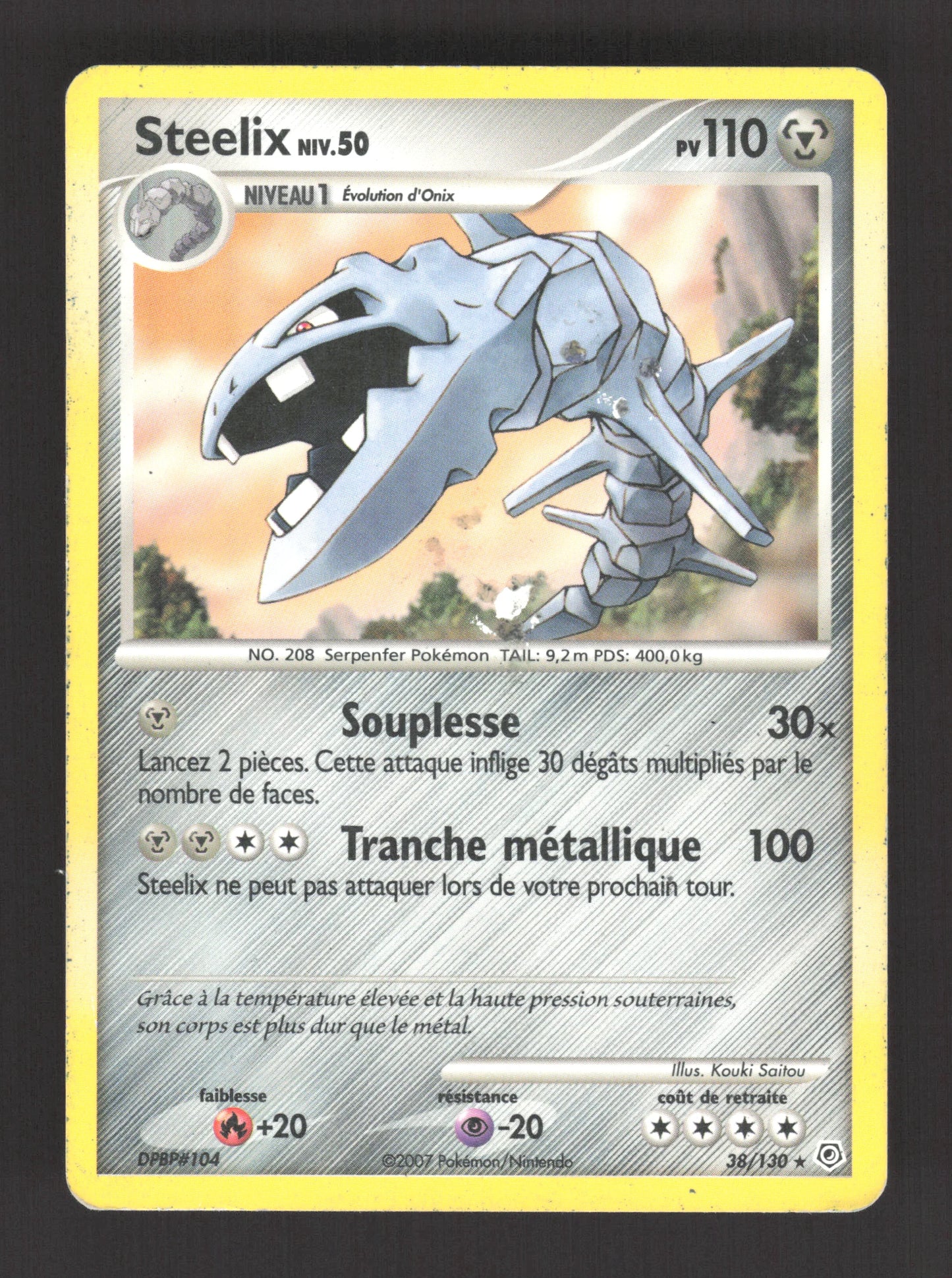 38/130 Steelix RARE - Diamant & Perle