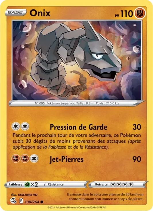 138/264 Onix Reverse - Poing de Fusion