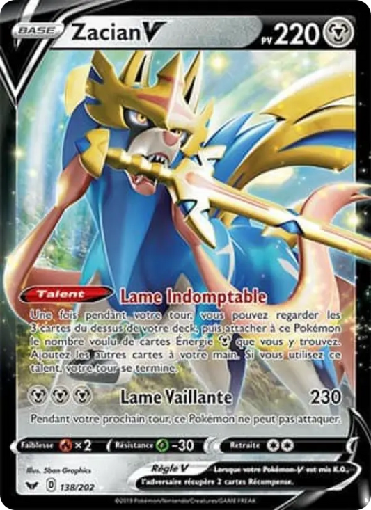 138/202 Zacian V - Épée et Bouclier