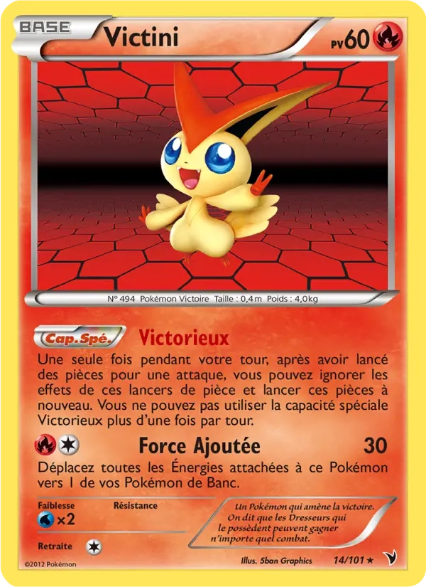 14/101 Victini HOLO - Nobles Victoires