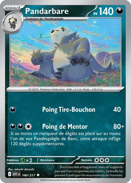 140/217 Pandarbare REVERSE ENERGIE - Héros Transcendants