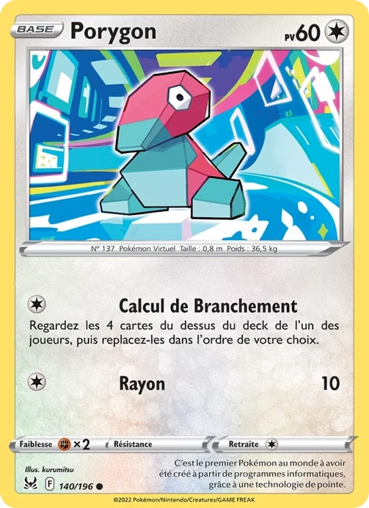 Porygon Reverse 140/196 - Origine Perdue