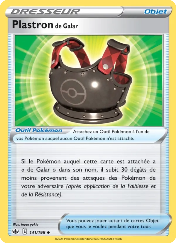 141/198 Plastron de Galar Reverse - Règne de Glace