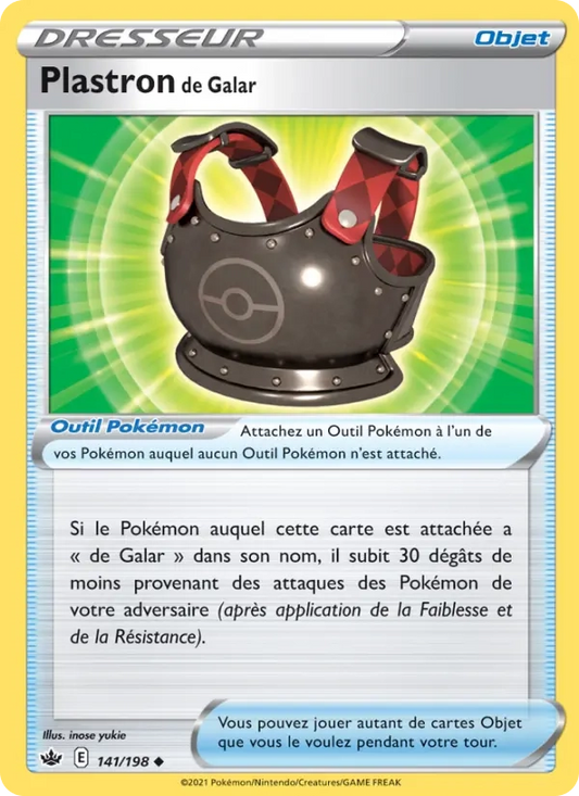 141/198 Plastron de Galar Reverse - Règne de Glace