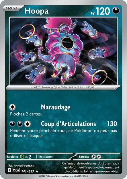 141/217 Hoopa REVERSE ENERGIE - Héros Transcendants