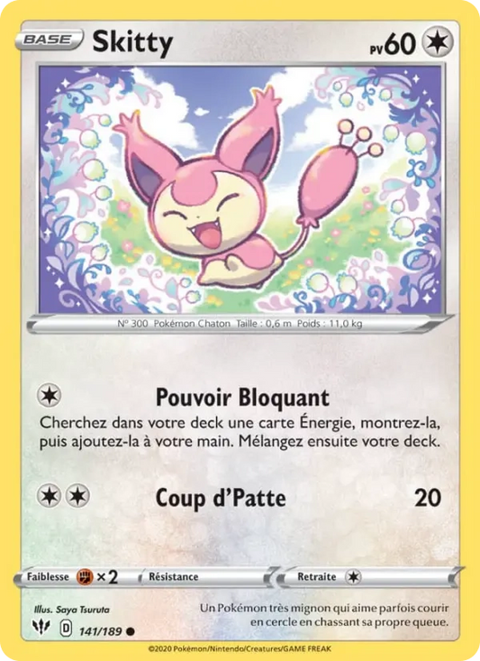 141/189 Skitty Reverse - Ténèbres Embrasées