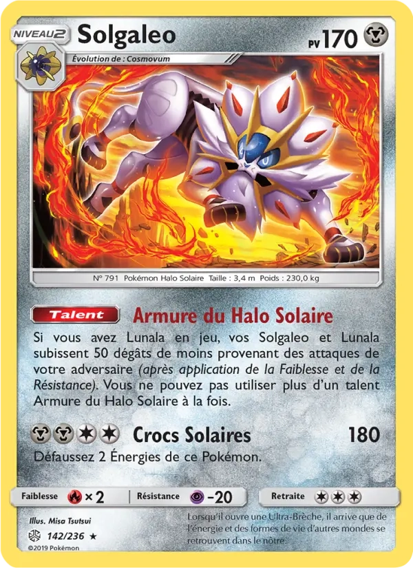 142/236 Solgaleo HOLO - Éclipse Cosmique