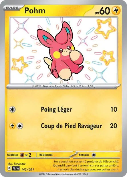 142/091 Pohm SHINY - Destinées de Paldea