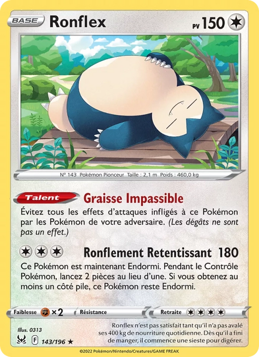 143/196 Ronflex REVERSE - Origine Perdue